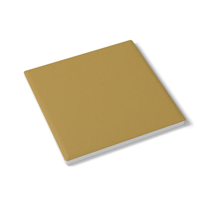 Muted Gold Ceramic Coaster Round or Square | Coordinated Collection