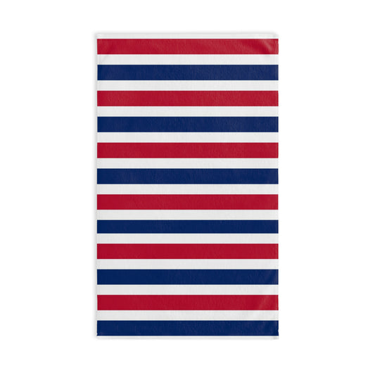 Red, White and Blue Stripe Hand Towel Patriotic Bathroom Hand Towel