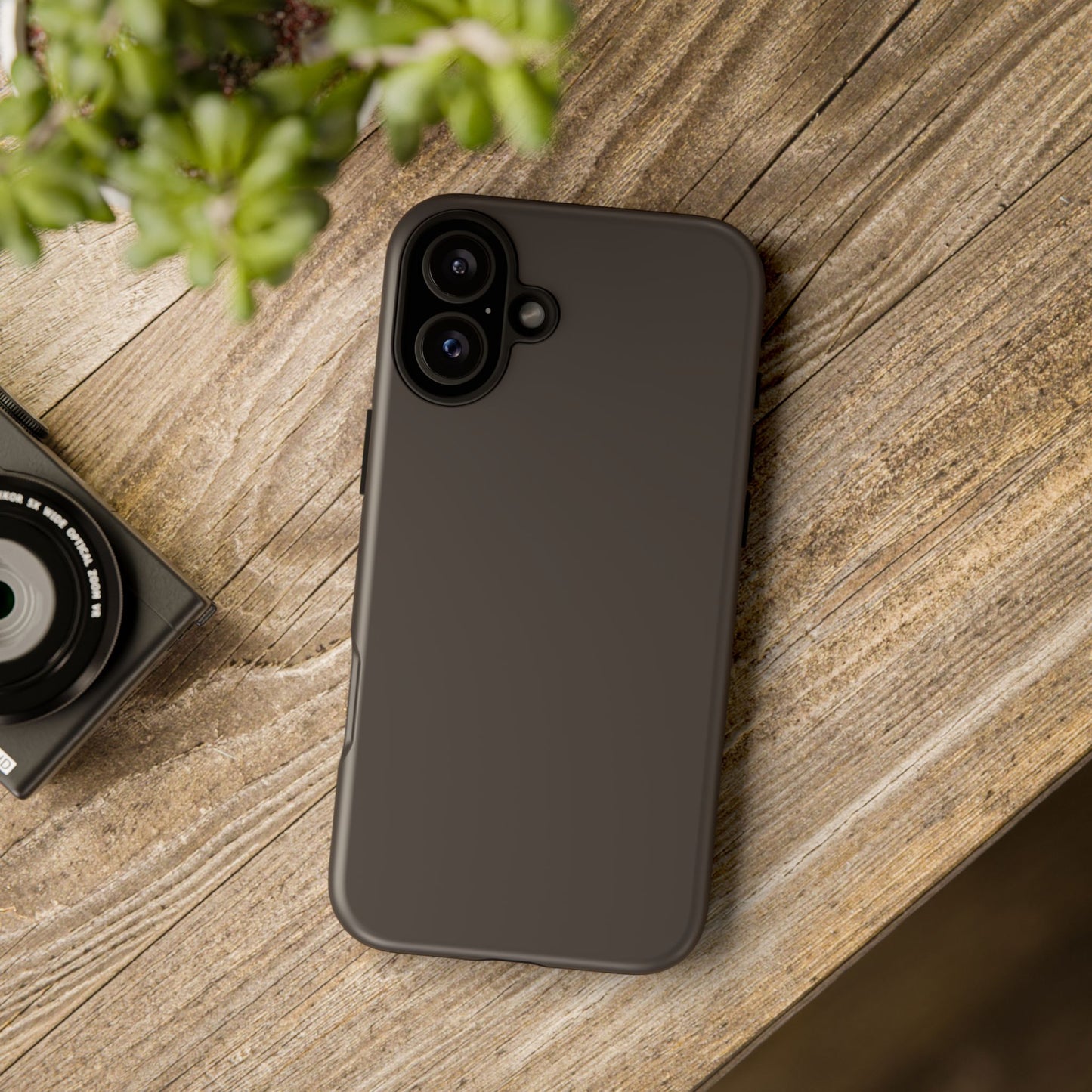 Muted Charcoal Tough Cell Phone Case Matte or Glossy Protective Case iPhone Samsung