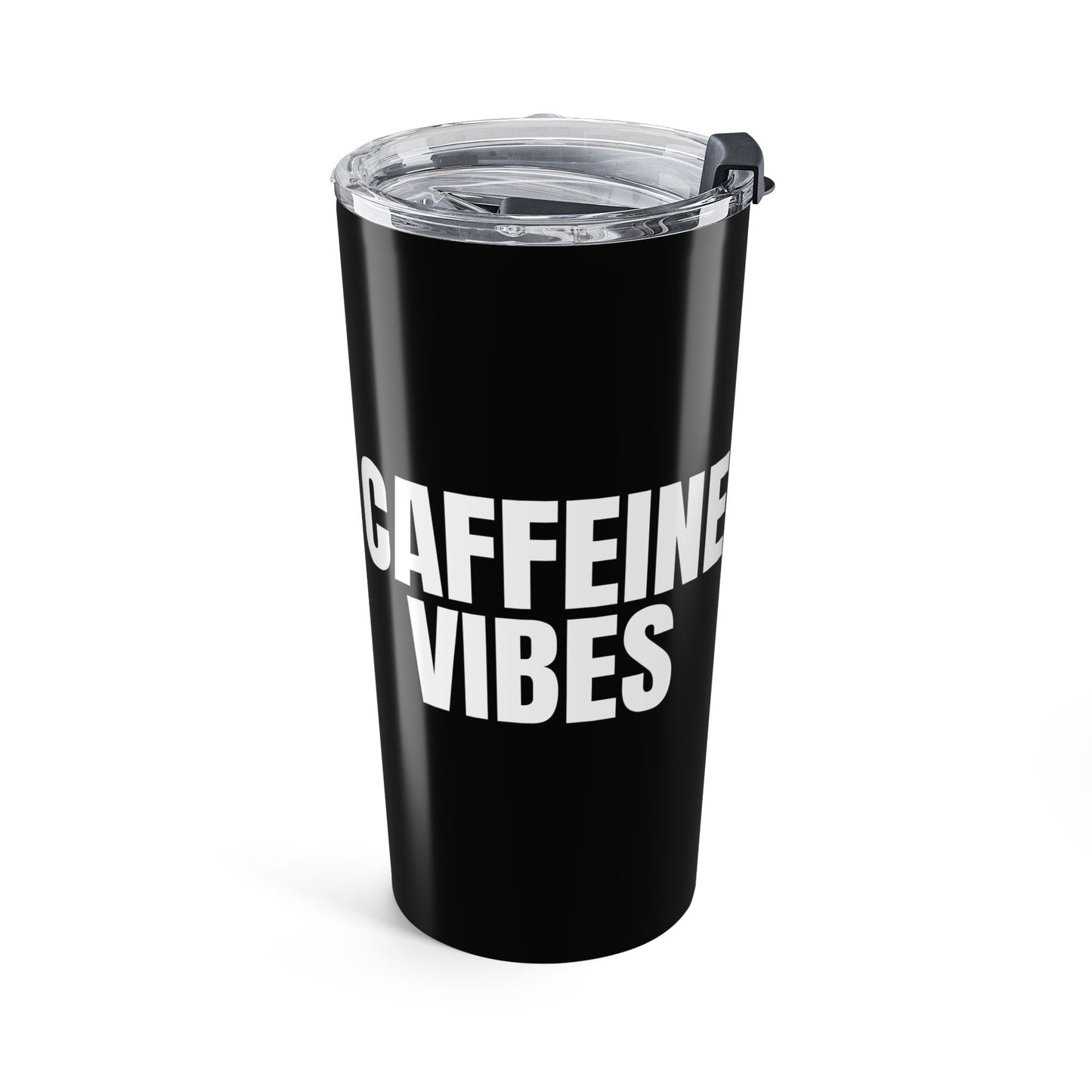 Black Caffeine Vibes 20oz Stainless Steel Tumbler | Color Coordinated Collection