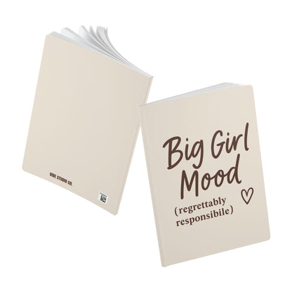 Latte Cream Big Girl Mood A5 Lined Journal
