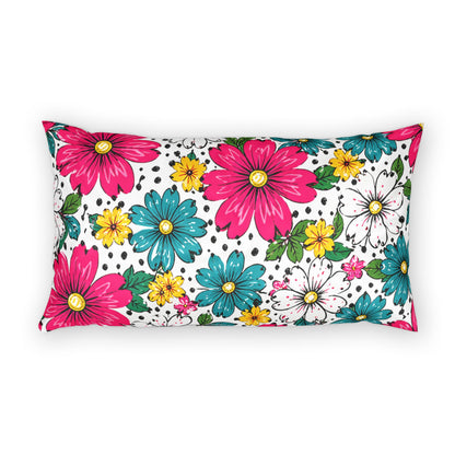 Pop Bloom Floral Pillow Solid Cotton Sham