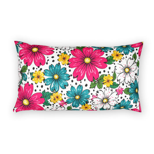Pop Bloom Floral Pillow Solid Cotton Sham