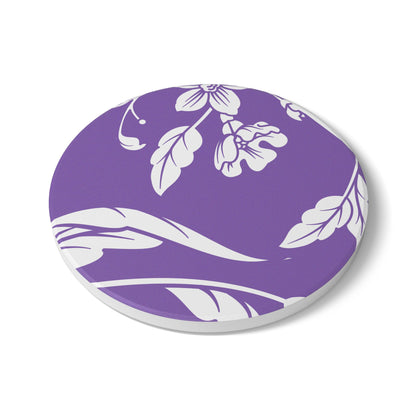 Purple Floral Ceramic Coaster Coordinated Collection