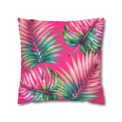 Tropical Vibes Canvas Pillow Cover 20x20