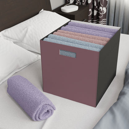 Mauve Felt Storage Box Foldable Organizer Bin Home Storage Basket