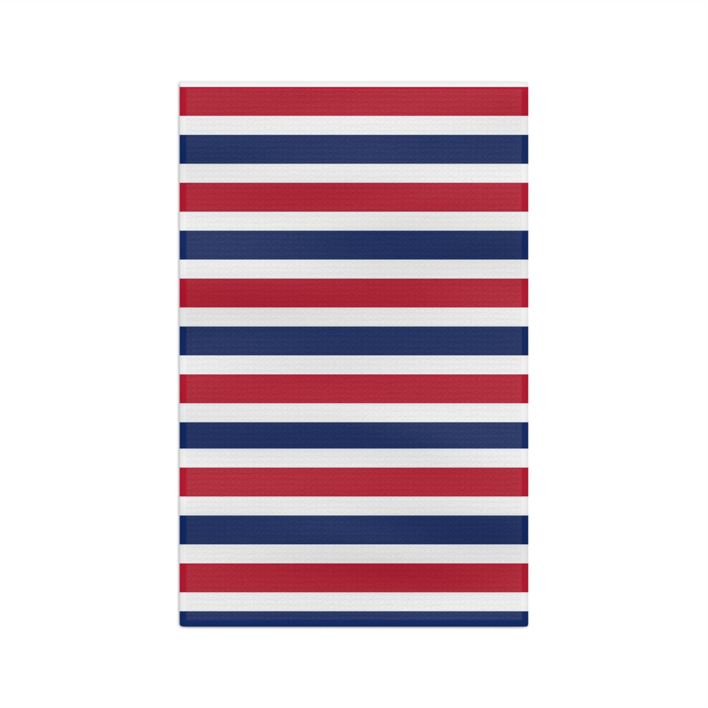 Red, White and Blue Stripe Microfiber Tea Towel