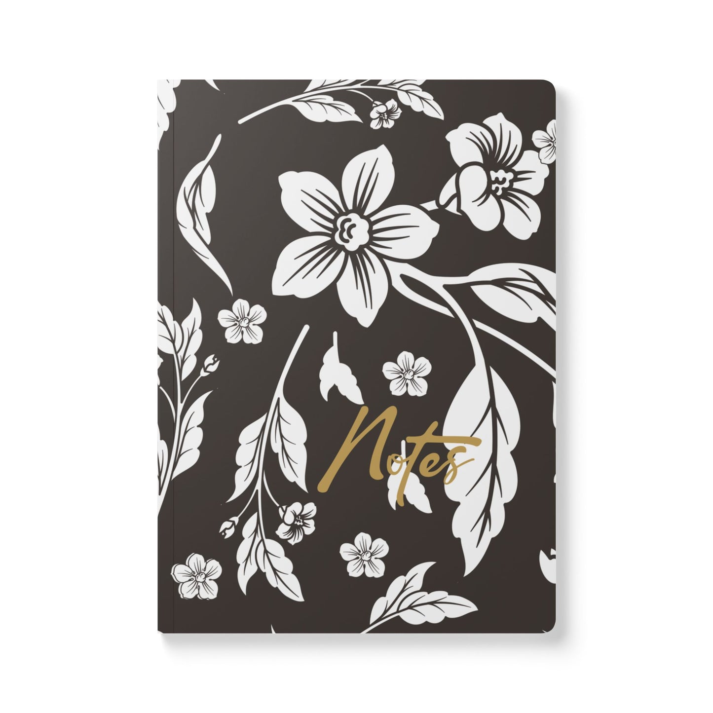 Muted Charcoal Floral A5 Lined Journal Coordinated Collection
