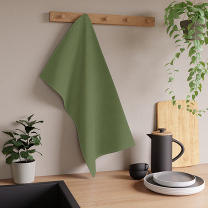 Olive Cotton Twill Tea Towel 18 x 30