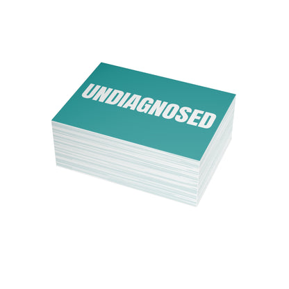 Deep Aqua Postcard Set Pack of 10, 30 or 50 w/ Envelopes | Coordinated Collection