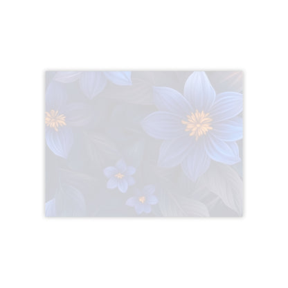 Blue Floral Heaven Sticky Notes Blue Floral Post It Notes (7 Sizes)