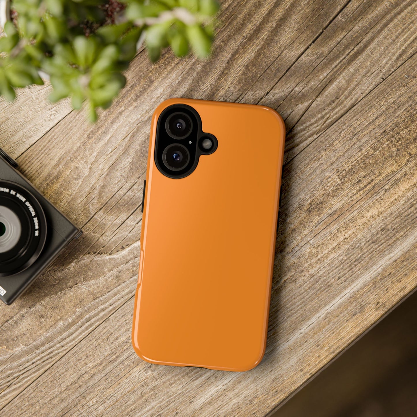 Tangerine Tough Cell Phone Case Matte or Glossy Protective Case iPhone Samsung