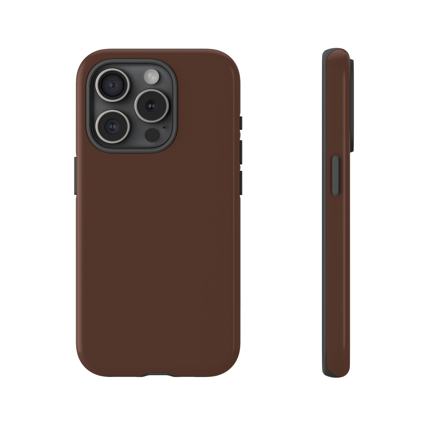 Chocolate Brown Tough Cell Phone Case Matte or Glossy Protective Case iPhone Samsung