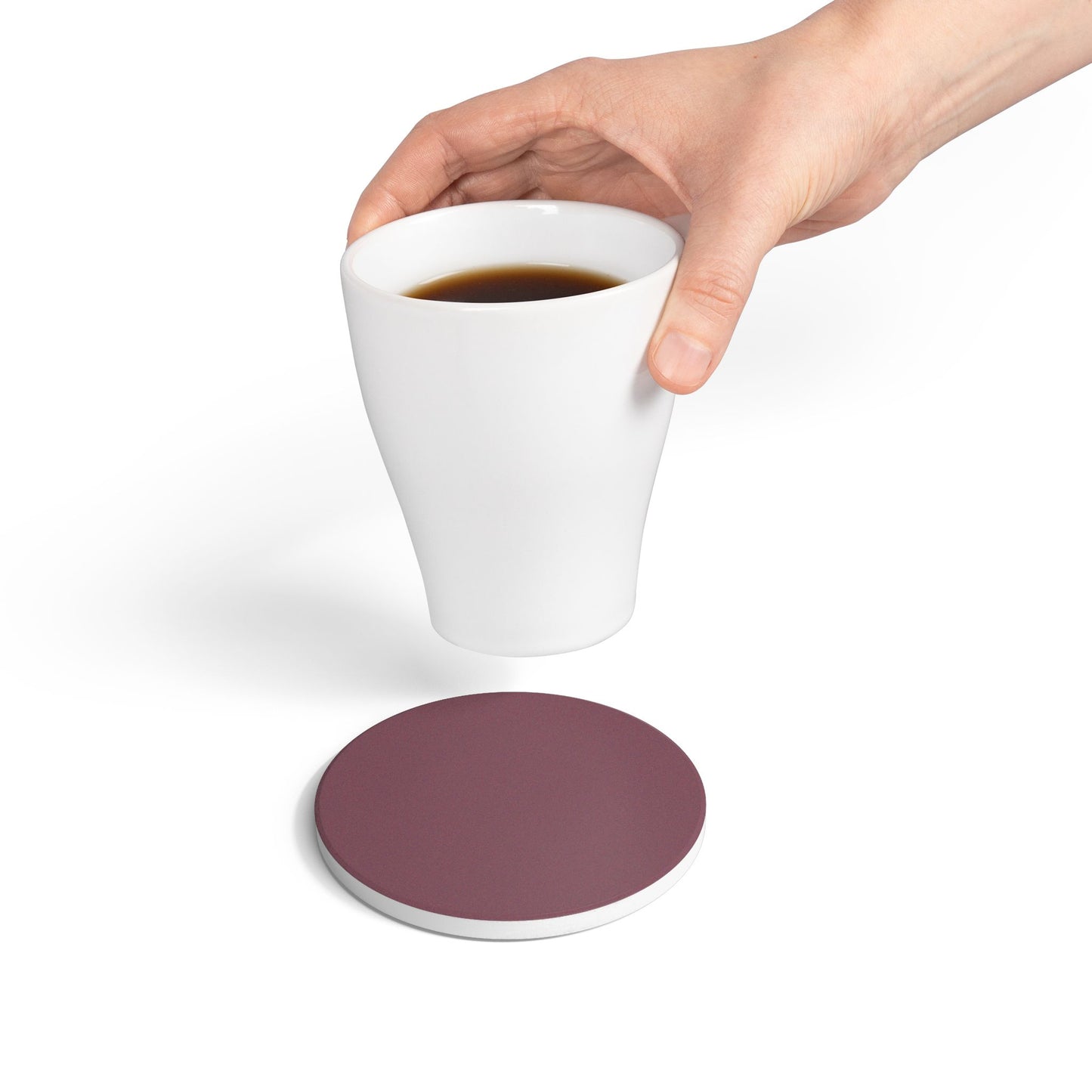 Mauve Ceramic Coaster Round or Square | Coordinated Collection