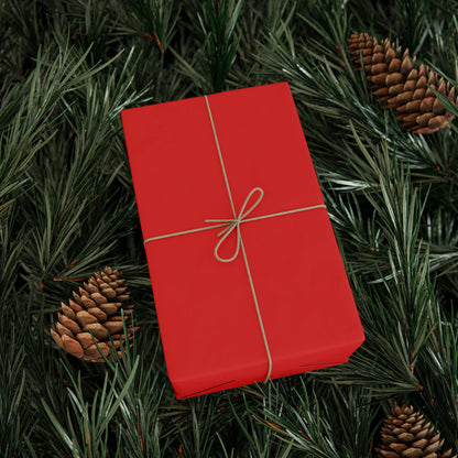 True Red Wrapping Paper Matte or Glossy Gift Wrap 3 Sizes Fine Art Paper