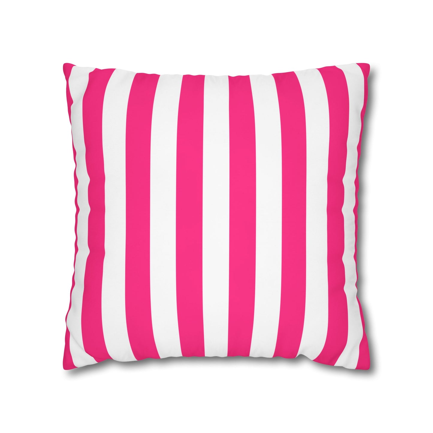 Pink Stripe Canvas Pillow Cover 20 x 20