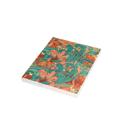 Coral Flourish Postcards Botanical Floral Postcard Set