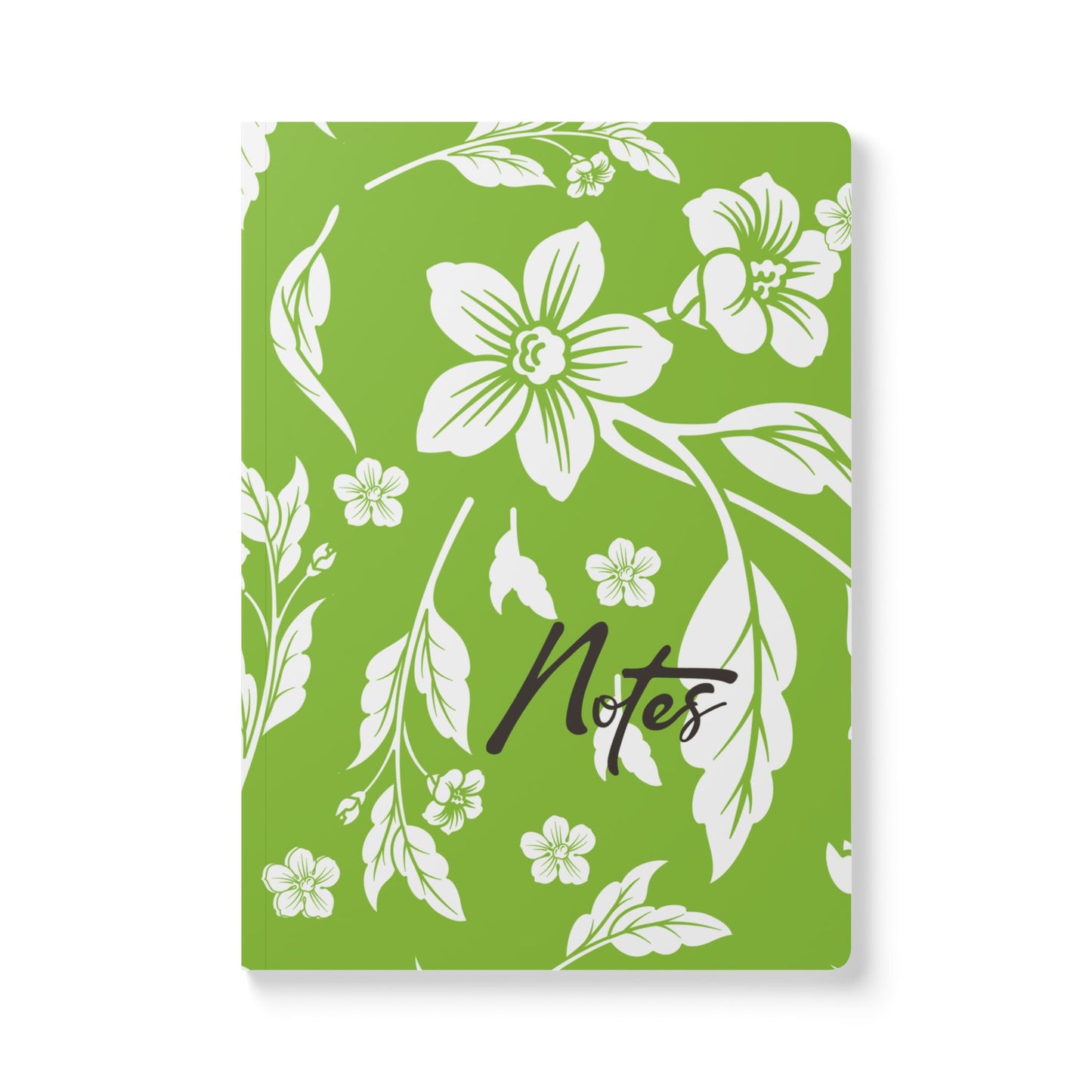 Lime Green Floral A5 Lined Journal Coordinated Collection