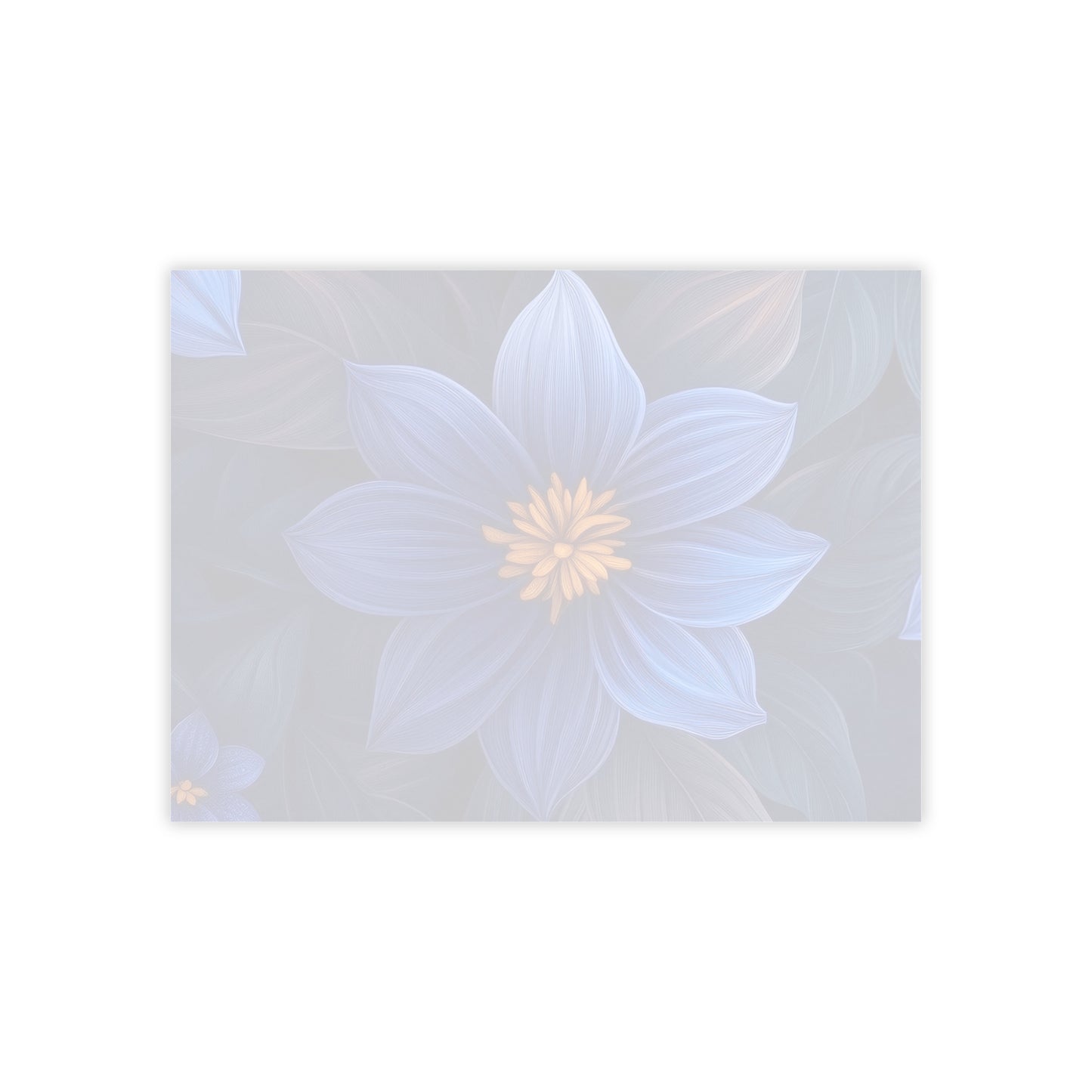 Blue Floral Heaven Sticky Notes Blue Floral Post It Notes (7 Sizes)