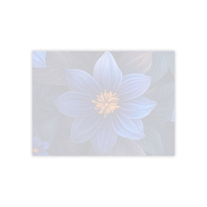 Blue Floral Heaven Sticky Notes Blue Floral Post It Notes (7 Sizes)