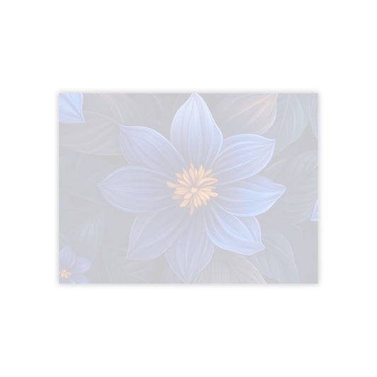 Blue Floral Heaven Sticky Notes Blue Floral Post It Notes (7 Sizes)