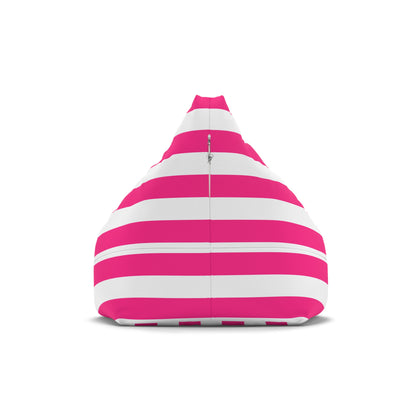 Pink Stripe Bean Bag Chair Cover Pink and White Striped Lounge Chair Cover