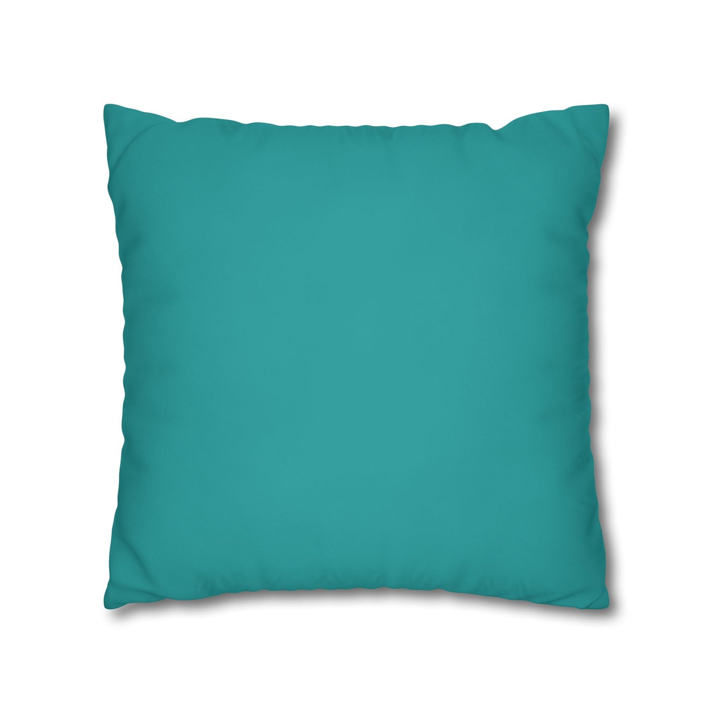 Deep Aqua Canvas Pillow Cover 20x20