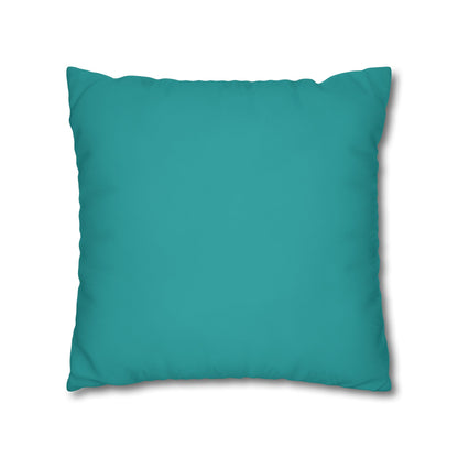 Deep Aqua Canvas Pillow Cover 20x20