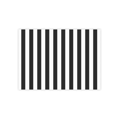 Black Stripe Sticky Notes (7 Sizes)