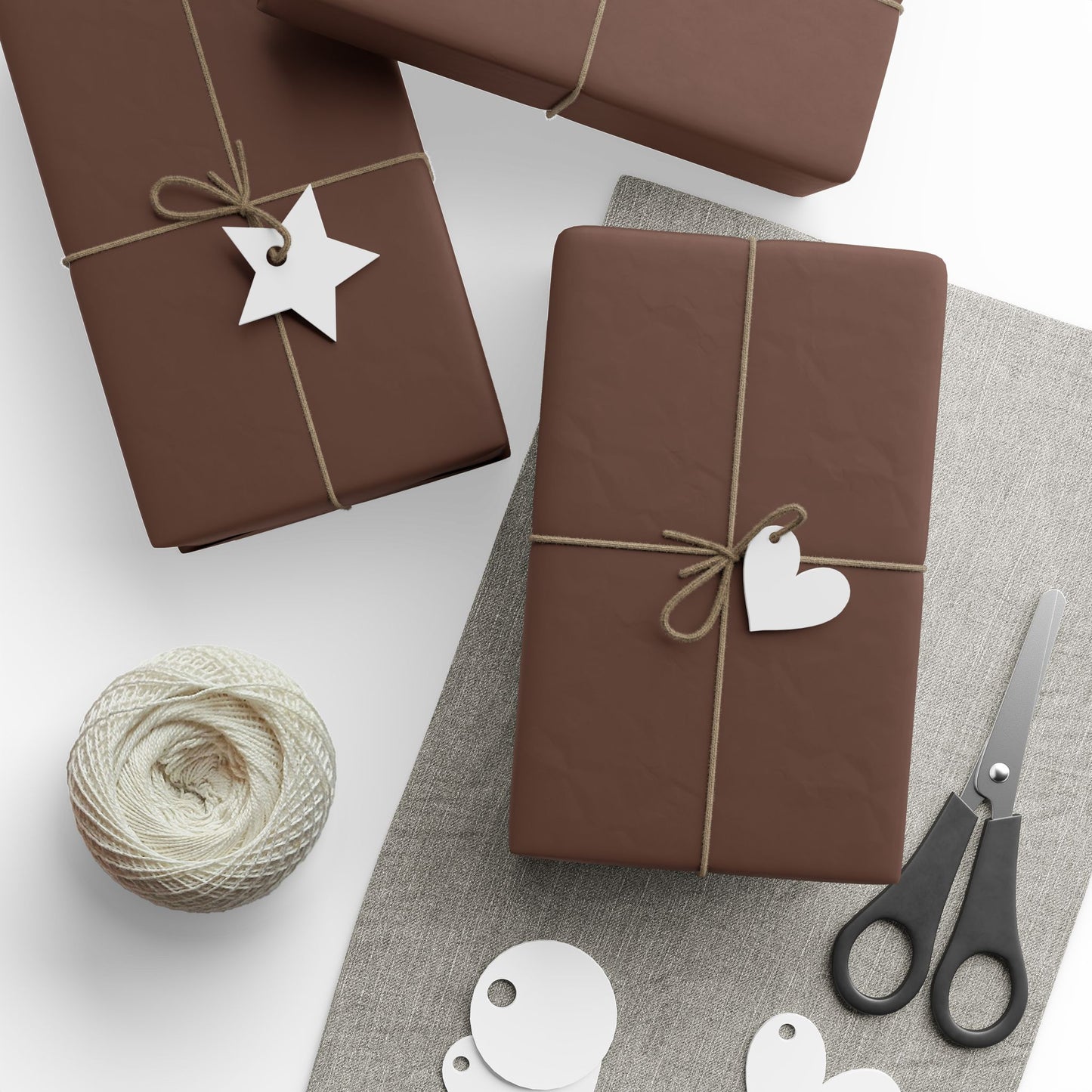 Chocolate Brown Wrapping Paper Matte or Glossy Gift Wrap 3 Sizes Fine Art Paper