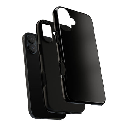 Black Tough Cell Phone Case Matte or Glossy Protective Case iPhone Samsung