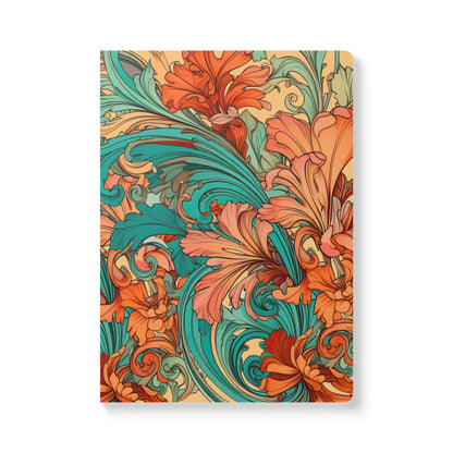 Coral Flourish A5 Lined Journal | Coordinated Collection