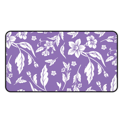 Purple Floral Desk Pad (12x18, 12x22 or 16x32)