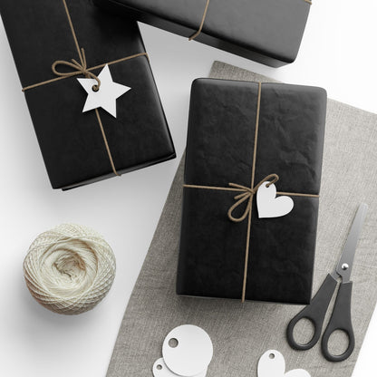 Black Wrapping Paper Matte or Glossy Gift Wrap 3 Sizes Fine Art Paper