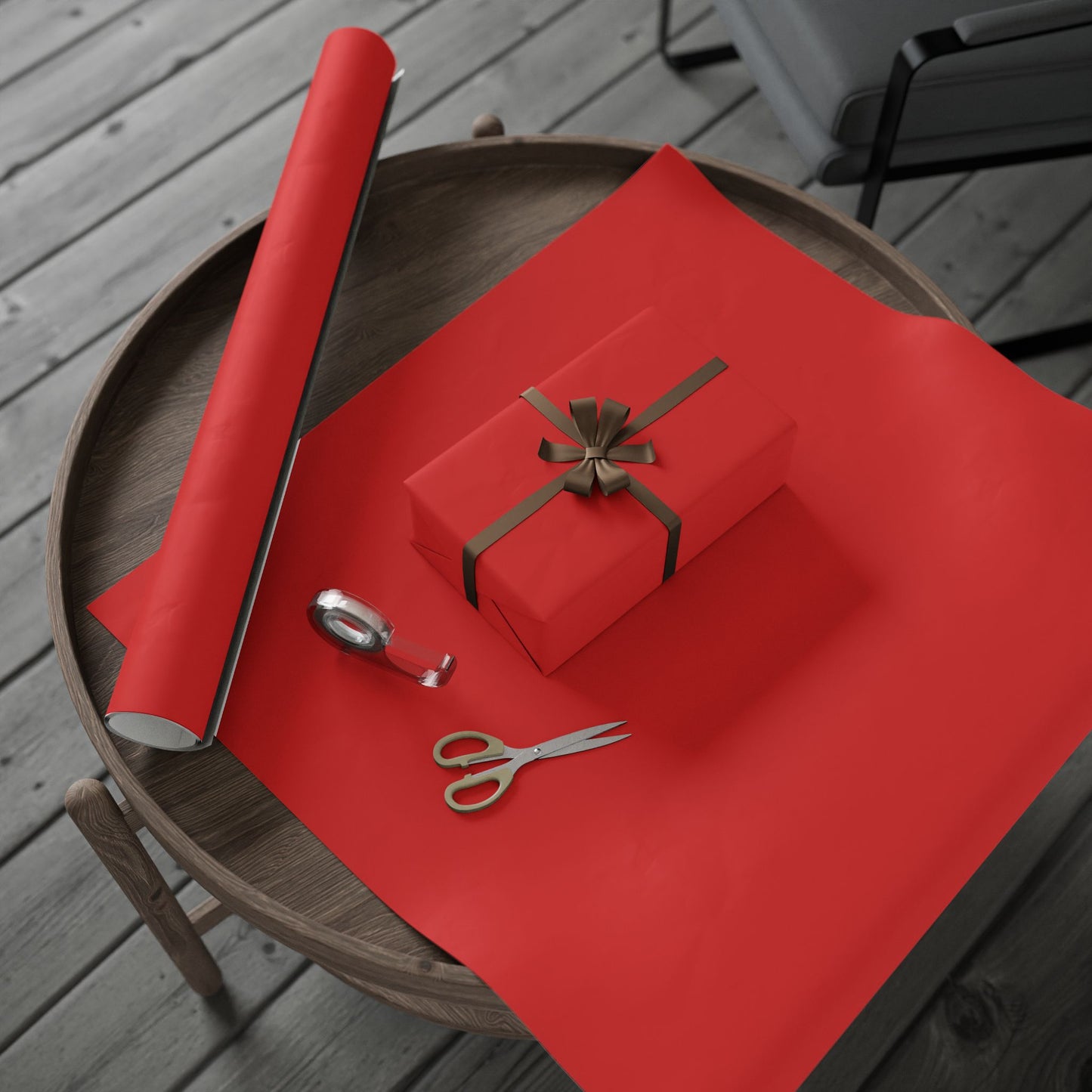 True Red Wrapping Paper Matte or Glossy Gift Wrap 3 Sizes Fine Art Paper