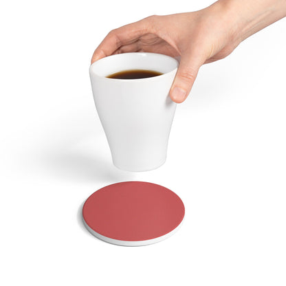 Red Autumns Ceramic Coaster Round or Square | Coordinated Collection