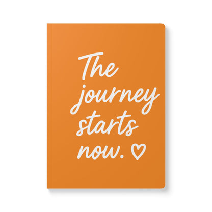 Tangerine The Journey Starts Now A5 Lined Journal