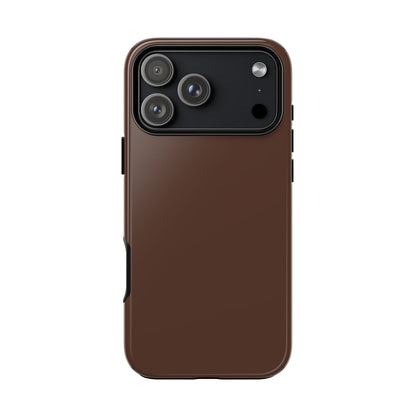 Chocolate Brown Tough Cell Phone Case Matte or Glossy Protective Case iPhone Samsung