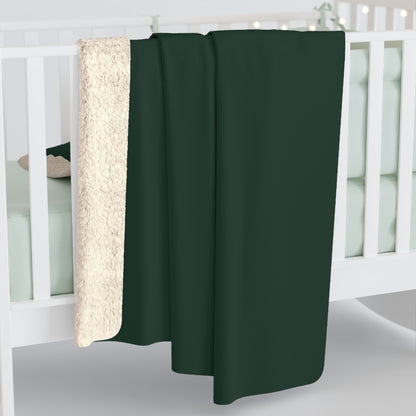 Forest Sherpa Fleece Blanket Cozy Plush Throw 3 Sizes Soft Warm Blanket