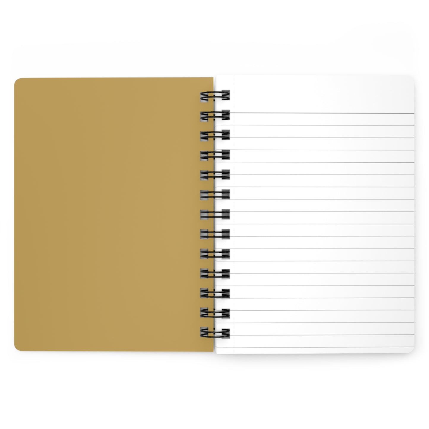 Muted Gold Spiral Lined Notebook 150 Page Journal | Coordinated Collection