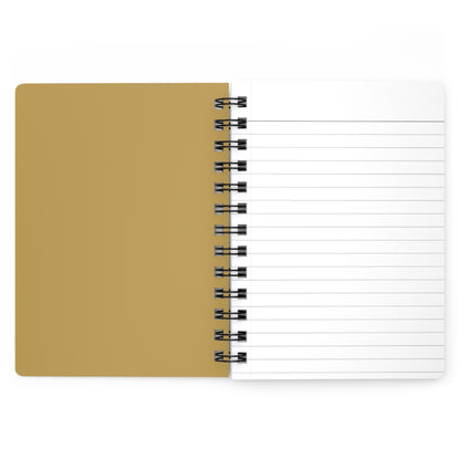Muted Gold Spiral Lined Notebook 150 Page Journal | Coordinated Collection