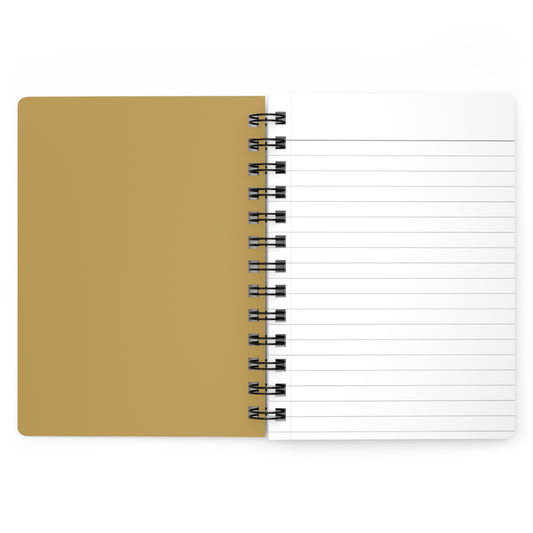 Muted Gold Spiral Lined Notebook 150 Page Journal | Coordinated Collection