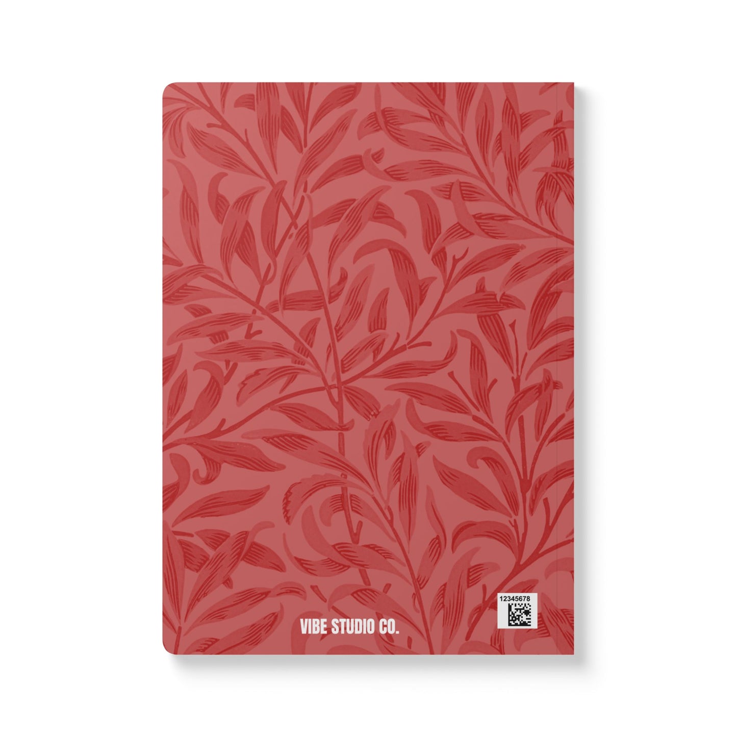 Red Autumns Leaves A5 Lined Journal Minimal Botanical Notebook | Coordinated Collection