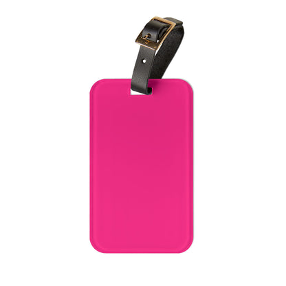 Pink Luggage Tag Acrylic Travel Tag