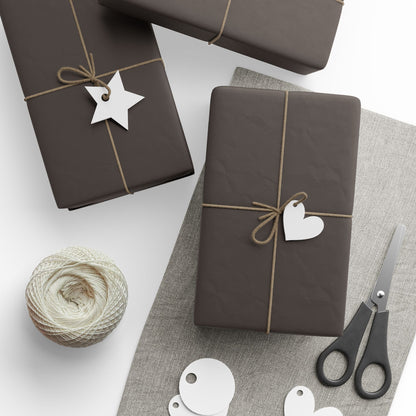 Muted Charcoal Wrapping Paper Matte or Glossy Gift Wrap 3 Sizes Fine Art Paper