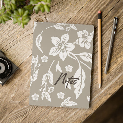 Warm Stone Floral A5 Lined Journal Coordinated Collection