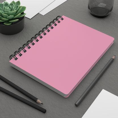 Light Pink Spiral Lined Notebook 150 Page Journal | Coordinated Collection