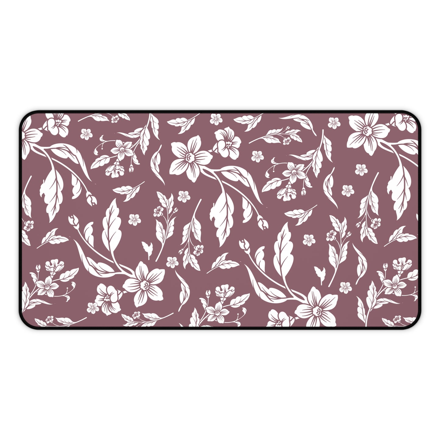 Mauve Floral Desk Pad (12x18, 12x22 or 16x32)