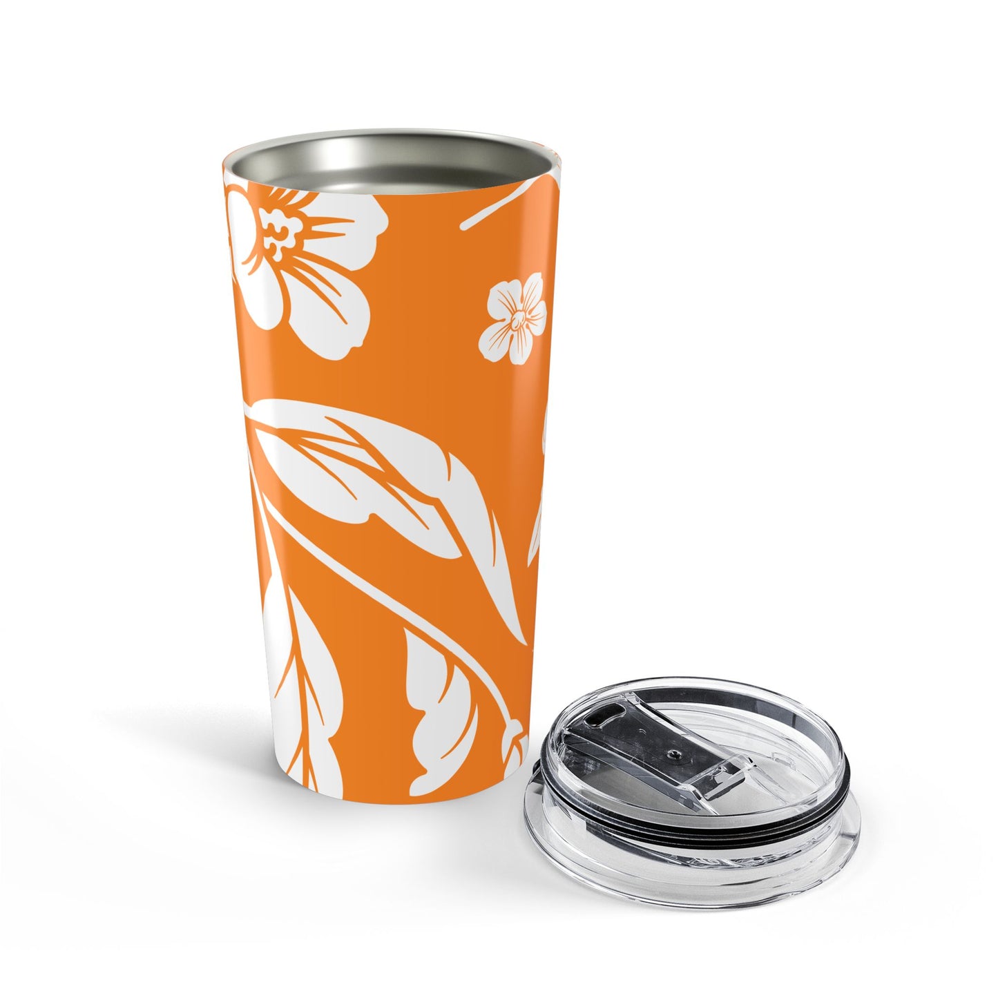 Tangerine Floral 20oz Stainless Steel Tumbler | Coordinated Collection