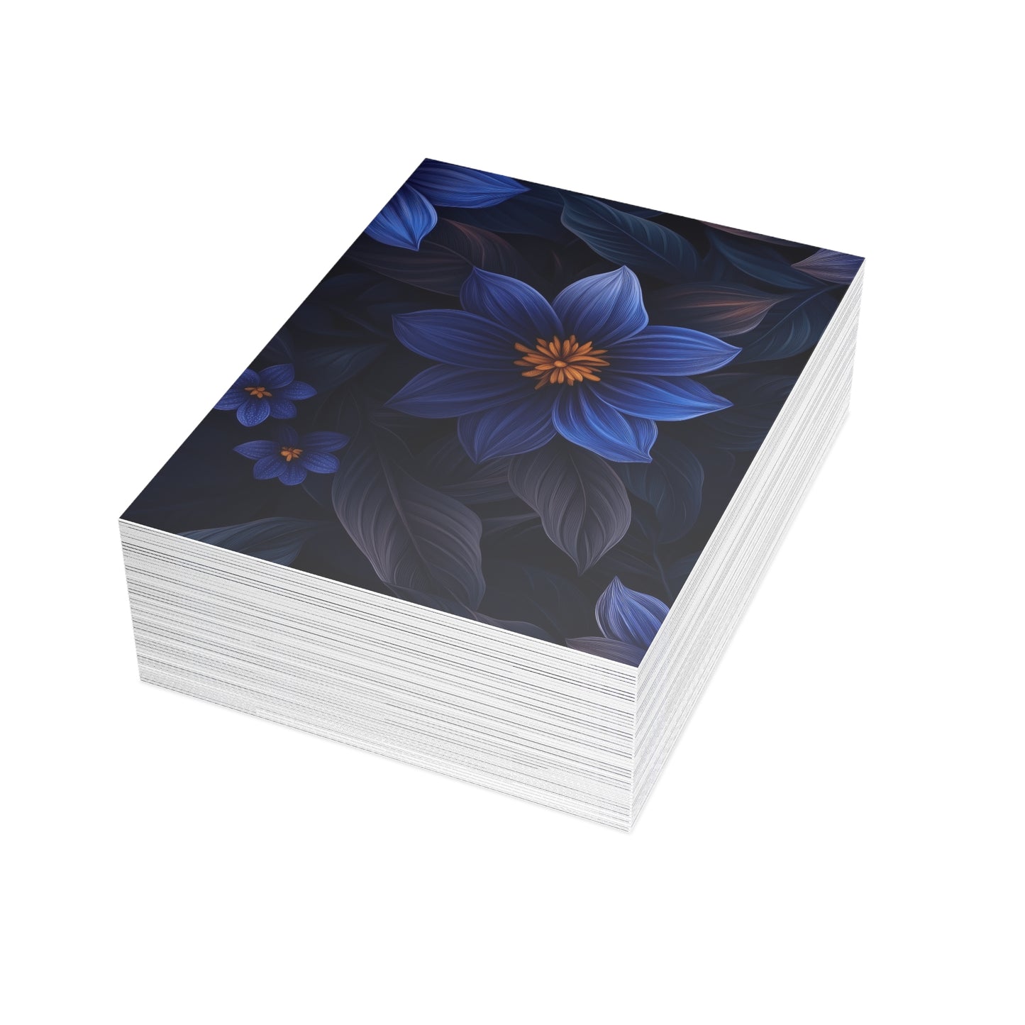 Blue Floral Heaven Postcards Blue Floral Botanical Postcard Set